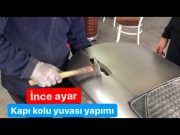 Nissan 200 sx s14a kapi sacı son bölüm / kapi kolu yuvasi açma / kapı kordonu verme