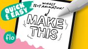 Easy Wiggly Text Animation in PROCREATE #Shorts – Quick Procreate Tutorial