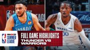 THUNDER vs WARRIORS | NBA SUMMER LEAGUE | FULL GAME HIGHLIGHTS