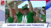 Pilipinas, nakuha ang Guinness World Record para sa pinakamalaking human lung formation