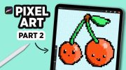 HOW to MAKE a PIXEL ART canvas in PROCREATE #Shorts