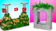 2 Awesome DIY Tabletop Crafts! || How To Make Miniature Waterfall and Ropeway At Home