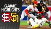 Cardinals vs. Padres Game Highlights (4/1/24) | MLB Highlights