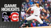 Rockies vs. Cubs Game Highlights (4/1/24) | MLB Highlights