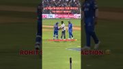 Rohit Sharma's shocking reaction when attacked during MI vs RR match
