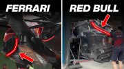 LEAKED! Ferrari, Red Bull and Mercedes Floors! What are the differences?