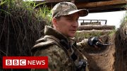 Ukrainian troops face Russian Army on Donbas' frontline  – BBC News